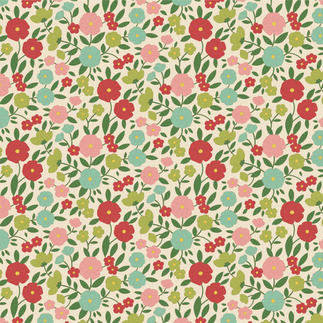 Tilda Patchwork Stoff Baumwolle - Wallflower - Janice Green